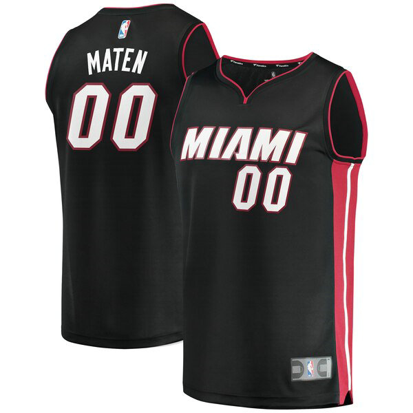 Maillot Miami Heat Homme Yante Maten 0 Icon Edition Noir